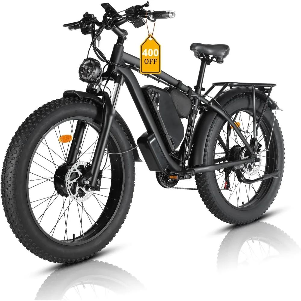 Dual Motor Ebike Kit 2000W - %a Electric Bike for Adults, Dual