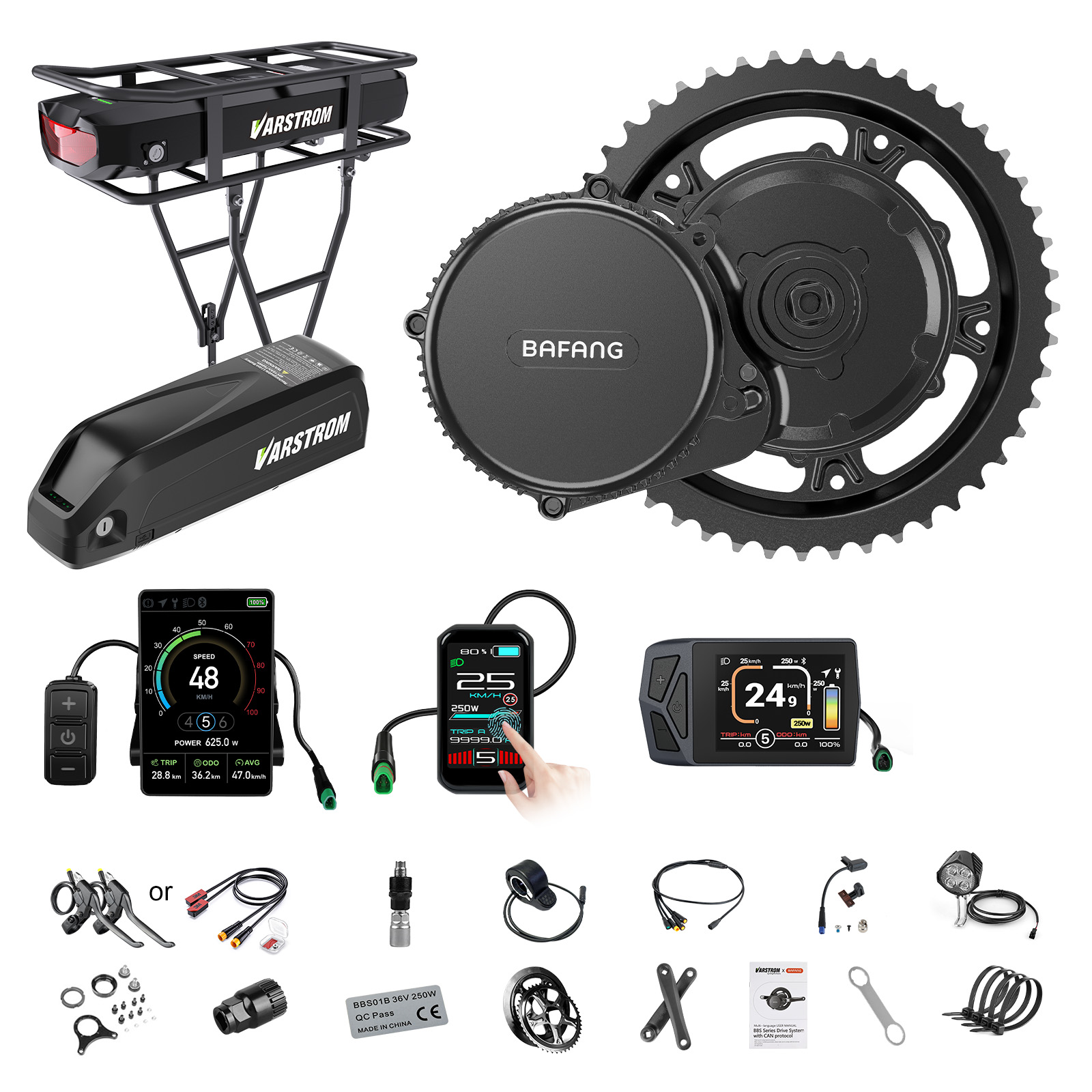 [US Shipping] Bafang Motor 750 - đánh giá và giá Torque Sensor Mid Drive Motor Kit